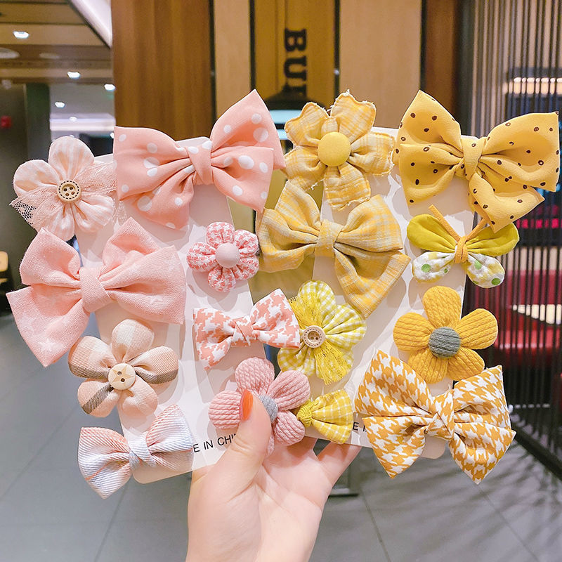 Kids Hair Clips 8 and 16pcs Flower Bow Hair Clips Baby Girls Rainbow Hair Bow Hair Accessories Alligator Hairpins Barrettes For Toddler Girls Newborn kids - Hair Your Lux