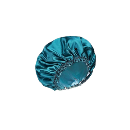 Double-layer Shower Cap Satin Long Hair Shower Cap Universal