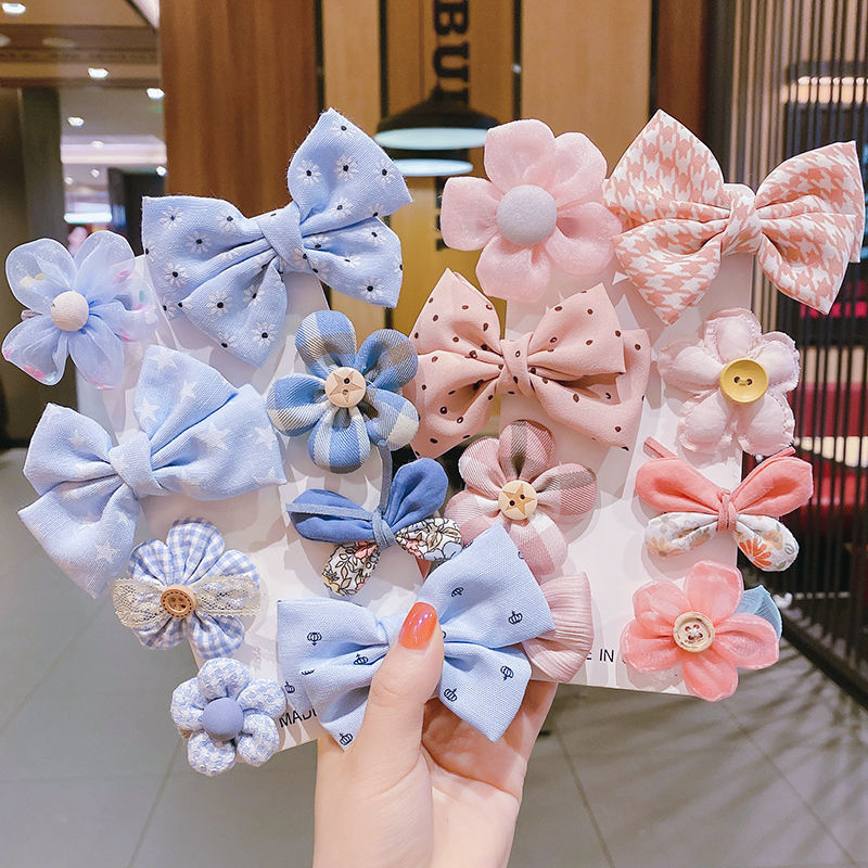 Kids Hair Clips 8 and 16pcs Flower Bow Hair Clips Baby Girls Rainbow Hair Bow Hair Accessories Alligator Hairpins Barrettes For Toddler Girls Newborn kids - Hair Your Lux