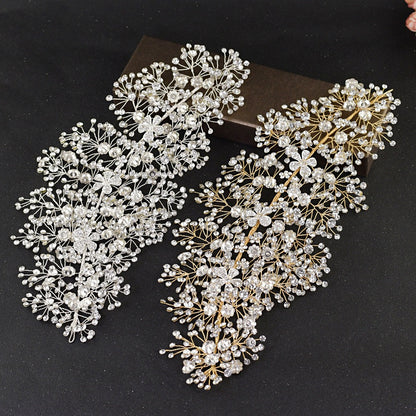 European And American Wedding Rhinestone Handmade Hair Accessories Wedding Dress - Hair Your Lux