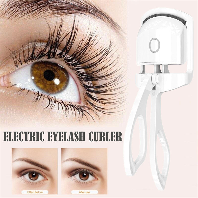 Heated Eyelash Curler Electric Temperature Control Mini Eyelash Curler Electric Portable Charging - Hair Your Lux