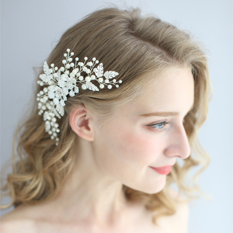 Handmade Wedding Accessory Pearl Hair Comb - Hair Your Lux