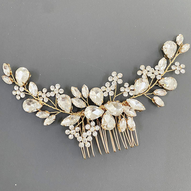 Light Luxury Fashion Hair Accessories Hair Comb Rhinestones - Hair Your Lux