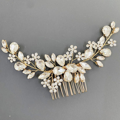 Light Luxury Fashion Hair Accessories Hair Comb Rhinestones - Hair Your Lux