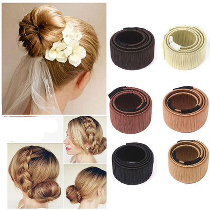 Magic French Twist Magic Hair Bun Maker Hair Tie Elastic - Hair Your Lux