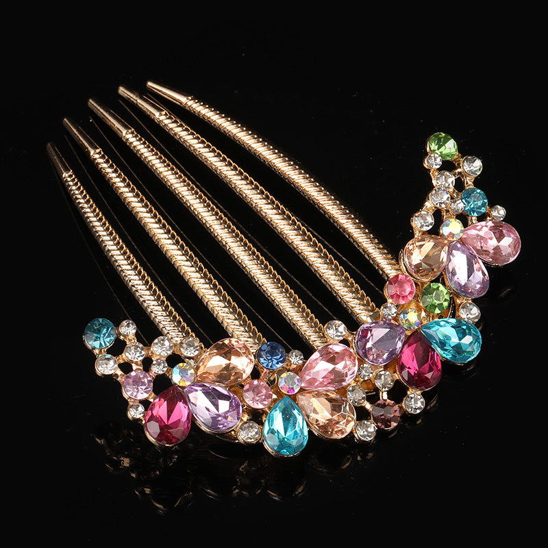 Elegant Crystal Hair Comb Pin - Hair Your Lux