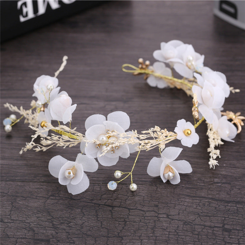 Wedding Headdress Full Of Gypsophila Dried Flowers Forest Hair Accessories - Hair Your Lux