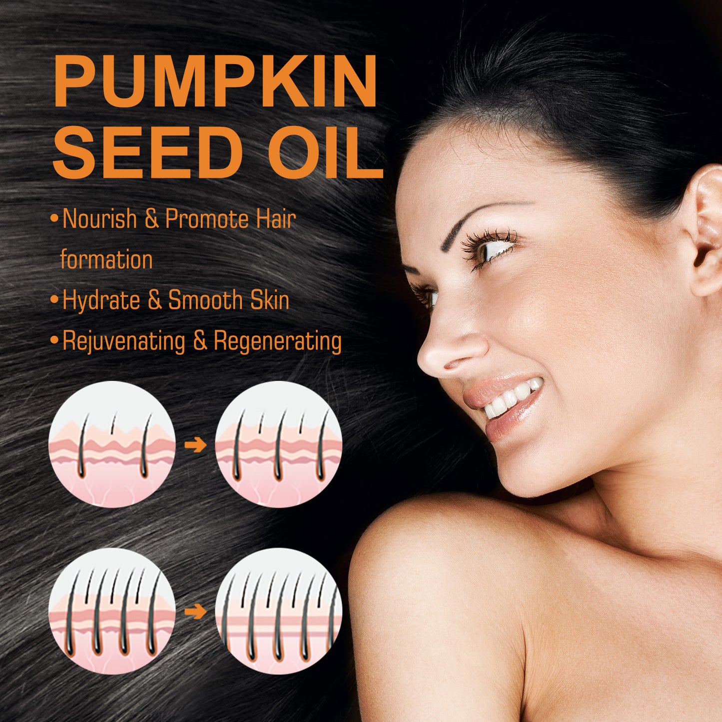 Pure Pumpkin Seed Oil - Natural DHT-Blocking Hair Growth Treatment
