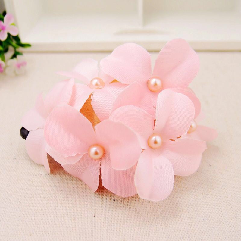 Ladies Handmade Fabric Six Flower Hair Accessories - Hair Your Lux