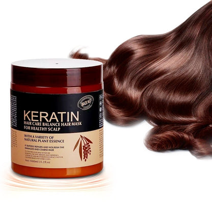 Keratin Lavender Deep Smoothing Nutritional Hair Mask With Multi-Effect Soft Repair Treatment Effect 500ml 1000ml