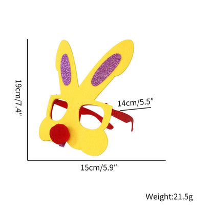 Creative Egg Bunny Easter Glasses Frame Dress Up