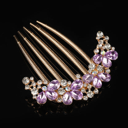 Elegant Crystal Hair Comb Pin - Hair Your Lux