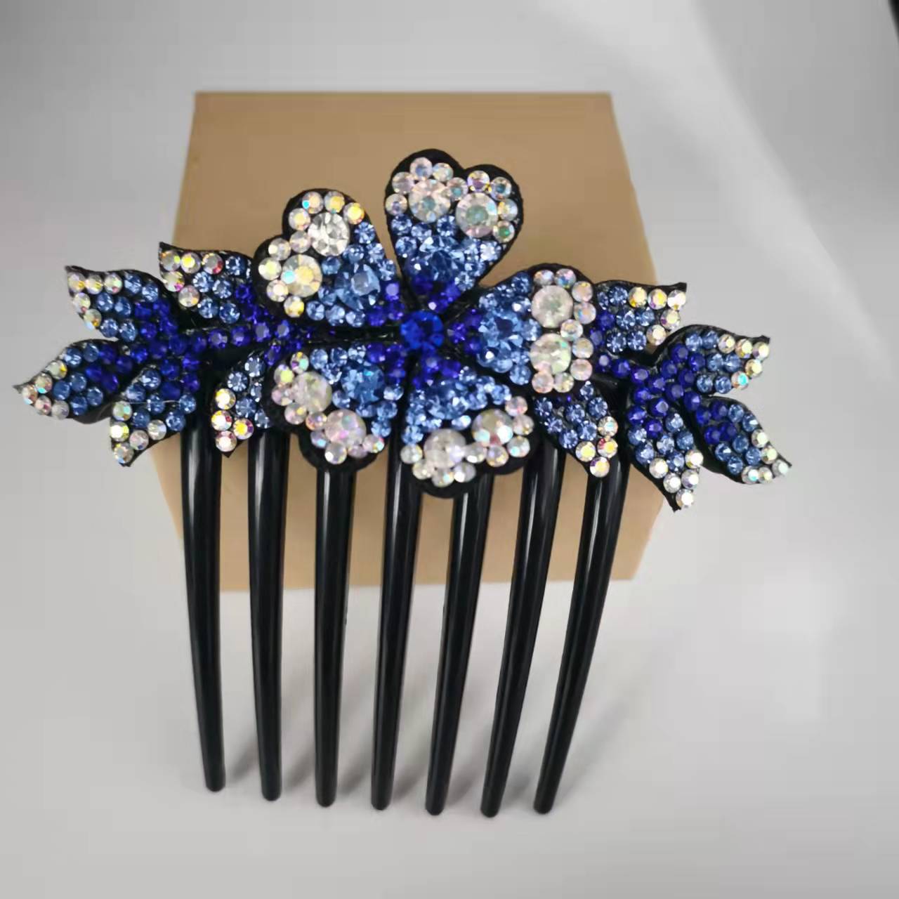 Women's Fashion Casual Rhinestone Anti-slip Hair Comb - Hair Your Lux