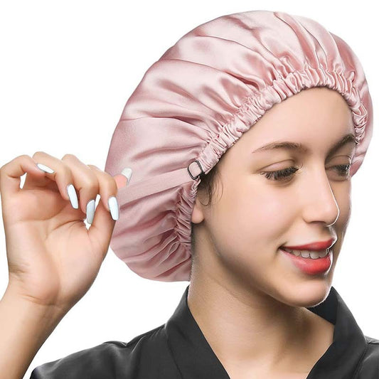 Double Layer Shower Cap Silk