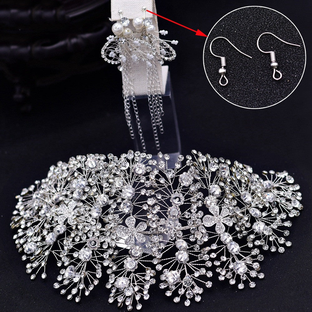 European And American Wedding Rhinestone Handmade Hair Accessories Wedding Dress - Hair Your Lux