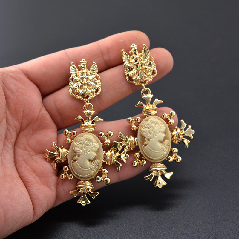 Vintage Baroque Court Earrings For Women - Hair Your Lux