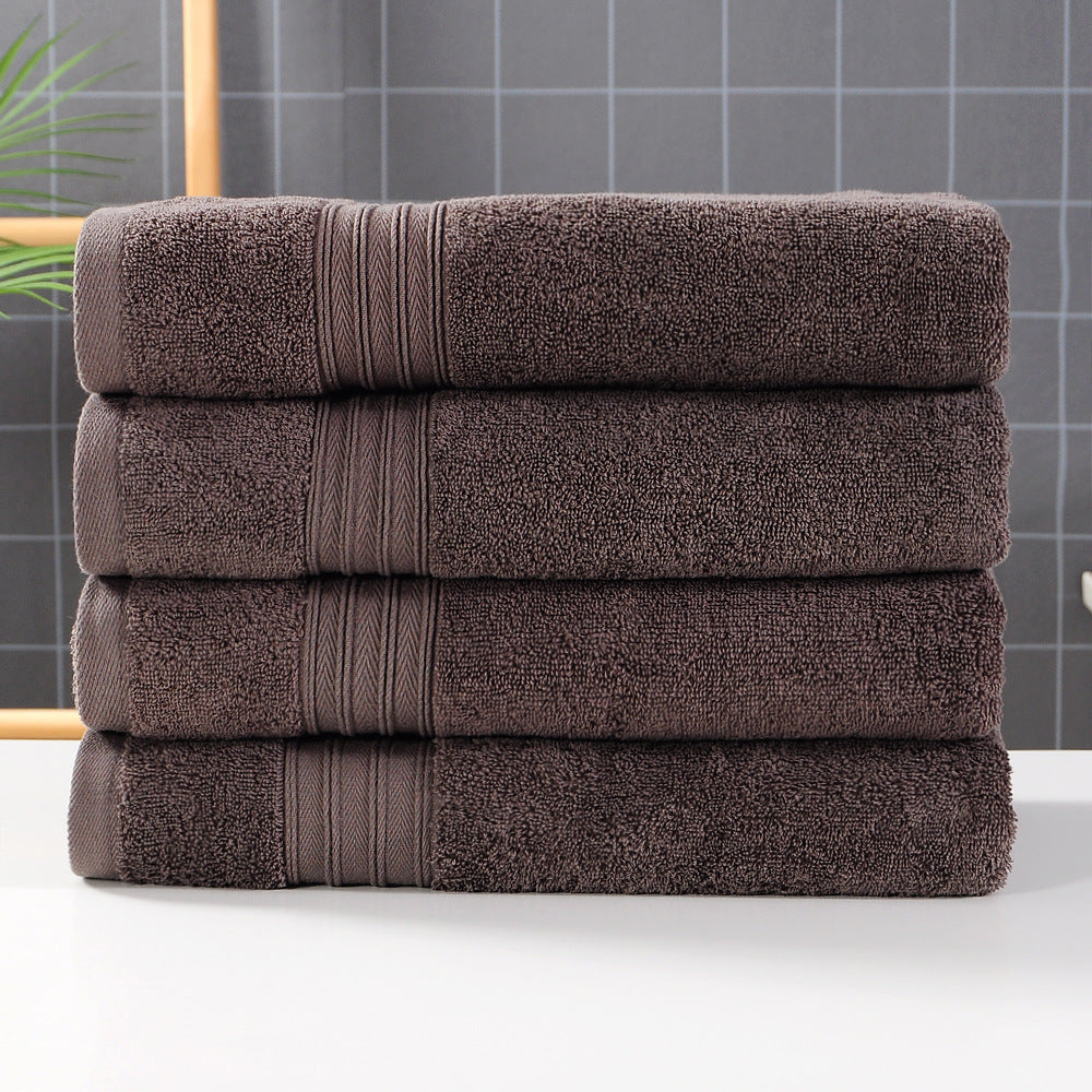 Pure Cotton Plain Hotel Bath Towel - Hair Your Lux