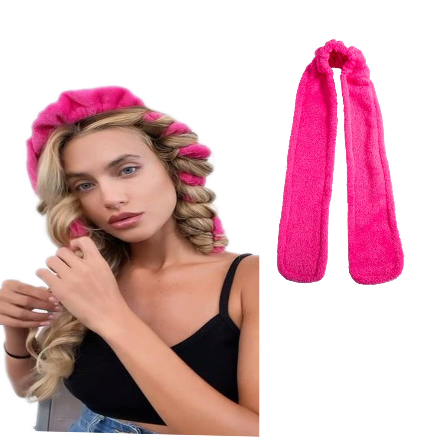 Flannel No Heat Hair Curler Long Lazy Natural Hair Styling Roll Sleep Hair Curler
