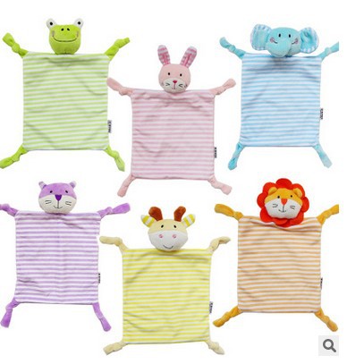 New Type Baby Soft Appeasing Towel Saliva Towel Animal Comforter Toys Plush Baby Toy - Hair Your Lux