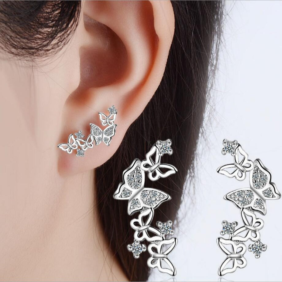 Jewelry Hot Sale Korean Bow Tie Zircon Earrings For Women Pendientes - Hair Your Lux