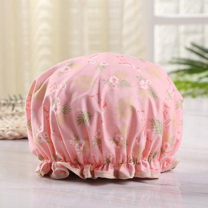 Double-layer Waterproof Shower Cap Disposable Hair - Hair Your Lux