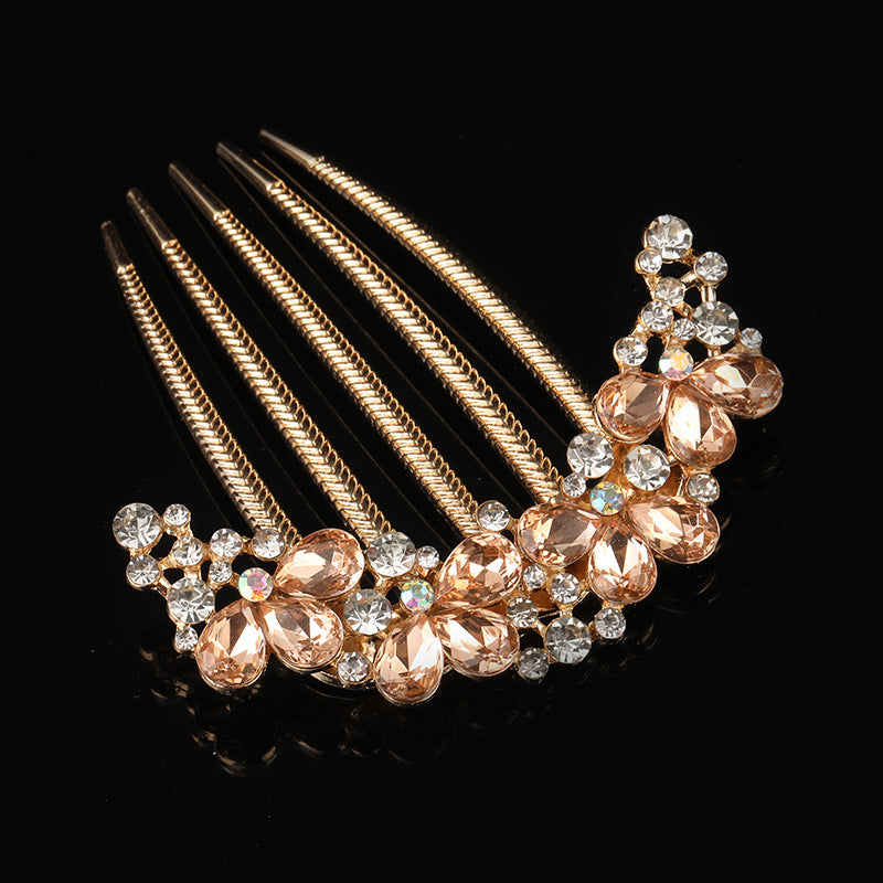 Elegant Crystal Hair Comb Pin - Hair Your Lux