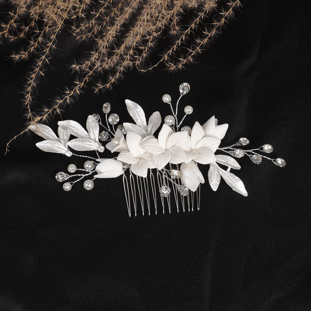 Pearl Leaf Hair Pin - Hair Your Lux