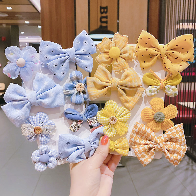 Kids Hair Clips 8 and 16pcs Flower Bow Hair Clips Baby Girls Rainbow Hair Bow Hair Accessories Alligator Hairpins Barrettes For Toddler Girls Newborn kids - Hair Your Lux