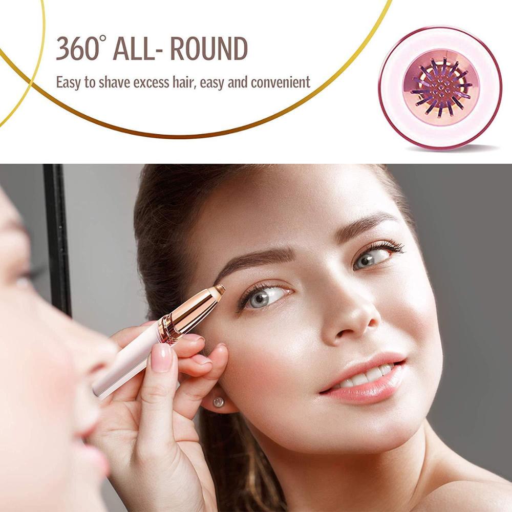 Eyebrow Epilator Maquiagem Profissional Completa Trymer Do Brwi Eye Brow Trimmer For Rasoir Visage Femme Make Up Eye Brow Shaper - Hair Your Lux