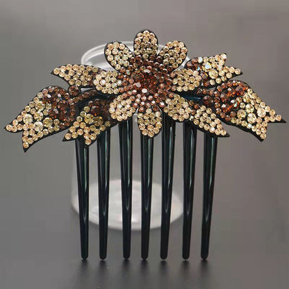 Women's Fashion Casual Rhinestone Anti-slip Hair Comb - Hair Your Lux