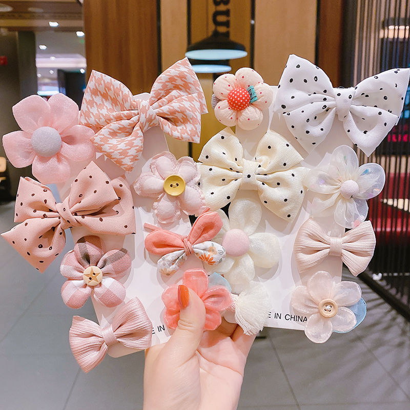 Kids Hair Clips 8 and 16pcs Flower Bow Hair Clips Baby Girls Rainbow Hair Bow Hair Accessories Alligator Hairpins Barrettes For Toddler Girls Newborn kids - Hair Your Lux