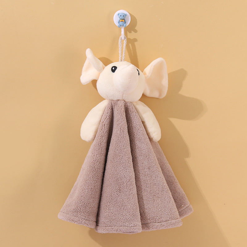 Coral Velvet Hanging Rabbit Towel - Hair Your Lux